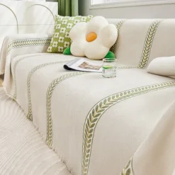 Chenille Sofa Cover Couch Cover Sage Green Couch Protector Sofa Blanket Sofa Throw Cover for Couches Washable Sectional Sofa Couch Covers for Dogs