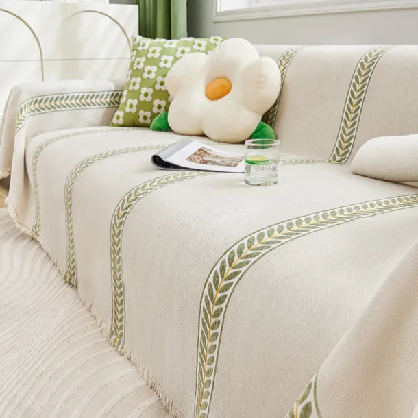 Chenille Sofa Cover Couch Cover Sage Green Couch Protector Sofa Blanket Sofa Throw Cover for Couches Washable Sectional Sofa Couch Covers for Dogs