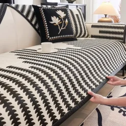 Chenille Sofa Cushion Four Seasons Universal High-Grade Cushion Non-Slip Leather Sofa Cover Luxurious and Durable Perfect for Year-Round Use Easy to Clean and Install Enhances Home Decor