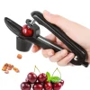 Cherry Pitter - Stainless Steel Cherries Corer Pitter Tool with Hand-held Push Design, Save Time & Space for Making Cherry Jam with Lock Design
