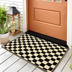 Chess Board Doormat Kitchen Mat Floor Mat Non-Slip Area Rug Oil Proof Rug Indoor Outdoor Mat Bedroom Decor Bathroom Mat Entrance Rug