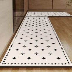 Chess Board Pattern Kitchen Rug Area Rug Mat Non-Slip Oil Proof Floor Mat Livingroom Rug Indoor Outdoor Mat Bedroom Decor Bathroom Mat Entrance Rug Door Mat