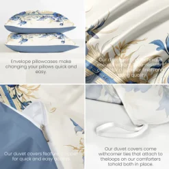 Chinese Scenery Series Landscape Pattern Duvet Cover Set Comforter Set,printed Boho Comforter Cover Cotton Bedding Sets With Envelope Pillowcase, Room Decor King Queen Duvet Cover