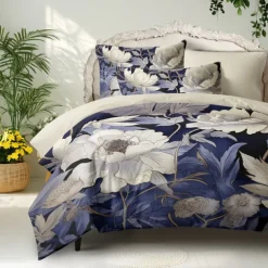 Chinese Scenery Series Landscape Pattern Duvet Cover Set Comforter Set,printed Boho Comforter Cover Cotton Bedding Sets With Envelope Pillowcase, Room Decor King Queen Duvet Cover