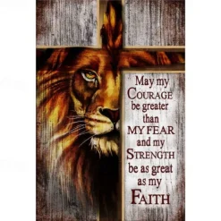 Christian Wall Art Canvas Lion of Judah Prints and Posters Pictures Decorative Fabric Painting For Living Room Pictures No Frame