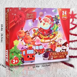 Christmas Advent Calendar 2025, Advent Calendar Children with 24 Days Countdown Pulls Back Cars Toy Christmas Countdown Calendar Blind Box Gift for Kids Boys and Girls