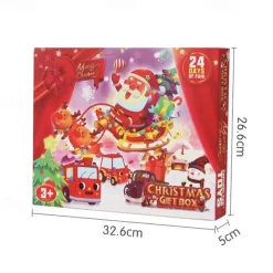 Christmas Advent Calendar 2025, Advent Calendar Children with 24 Days Countdown Pulls Back Cars Toy Christmas Countdown Calendar Blind Box Gift for Kids Boys and Girls