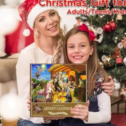 Christmas Advent Calendar 2025 - Welcoming The Nativity, Christmas Advent Calendar Jigsaw Puzzle 24 Boxes,1008 Pieces Puzzles Countdown To Christmas, Xmas Gifts For Women Men Kids