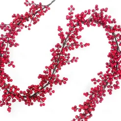 Christmas Garland Christmas Decorations Garland with Pine Cones Red Berries Bristle Pine Garland Xmas Decoration Indoor Outdoor Home Mantle Fireplace Holiday Decor Christmas