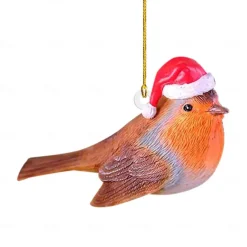 Christmas Little Animal Squirrel Hedgehog 2D Acrylic Pendant Christmas Tree Car Decoration Xmas Home Decoration