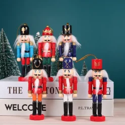 Christmas Nutcracker Christmas Walnut Soldier Decoration Bookcase Living Room Study Wooden Crafts Decoration
