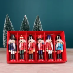 Christmas Nutcracker Christmas Walnut Soldier Decoration Bookcase Living Room Study Wooden Crafts Decoration