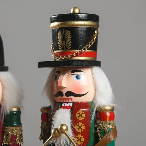 Christmas Nutcracker Christmas Walnut Soldier Decoration Bookcase Living Room Study Wooden Crafts Decoration