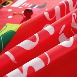 Christmas Round Tablecloth Xmas Decoration Waterproof and Oil Resistant, Wrinkle Winter Decor Table Cover for Dining Patry