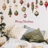 Christmas Stickers Decoration, Colorful Balls, Hanging Decorations, Glass Windows Doors Home Wall Stickers, Self-adhesive Stickers
