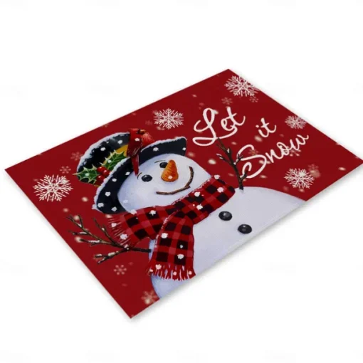 Christmas Table Runner Festive Holiday Table Decor Adds Seasonal Charm to Your Dining or Coffee Table Perfect for Christmas Gatherings and Winter Celebrations