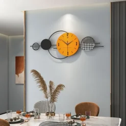 Clocks Light Luxury Modern Minimalist Clocks Home Restaurant Wall Decorations Mural Creative Living Room Wall Clocks 80*29CM 100*40CM