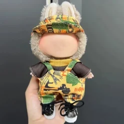 Clothes ForLabubu, Clothes Set ForLabubu Doll, Hat Clothes Backpack ForLabubu, Stylish Adorable Dolls Clothes Accessories (No Doll)