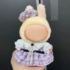 Clothes ForLabubu, Clothes Set ForLabubu Doll, Hat Clothes Backpack ForLabubu, Stylish Adorable Dolls Clothes Accessories (No Doll)