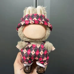 Clothes ForLabubu, Clothes Set ForLabubu Doll, Hat Clothes Backpack ForLabubu, Stylish Adorable Dolls Clothes Accessories (No Doll)