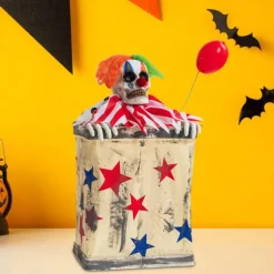 Clown in a Box - Jumping Clown Accessory for Garden, Outdoor, Indoor, Haunted House