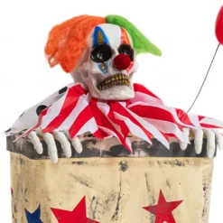 Clown in a Box - Jumping Clown Accessory for Garden, Outdoor, Indoor, Haunted House