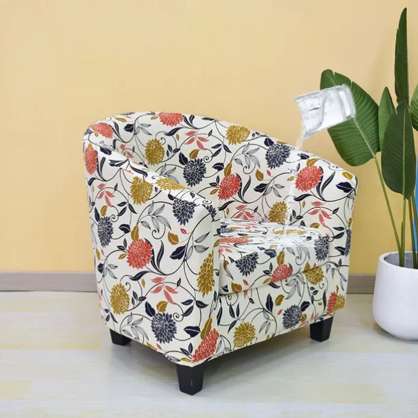 Club Chair Cover Barrel Chair Slipcover Stretch Tub Chair Slipcover, Arm Chair Sofa Cover For Dogs Pet,Washable Couch Furniture Protector Soft Durable