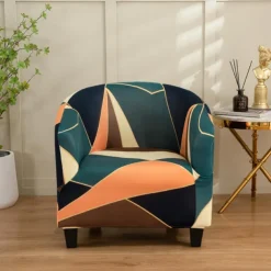 Club Chair Cover Barrel Chair Slipcover Stretch Tub Chair Slipcover, Arm Chair Sofa Cover For Dogs Pet,Washable Couch Furniture Protector Soft Durable