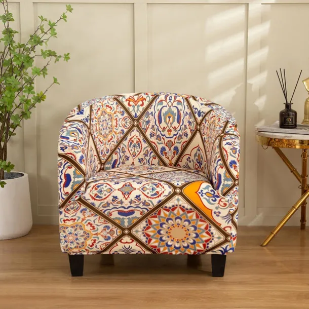 Club Chair Cover Barrel Chair Slipcover Stretch Tub Chair Slipcover, Arm Chair Sofa Cover For Dogs Pet,Washable Couch Furniture Protector Soft Durable