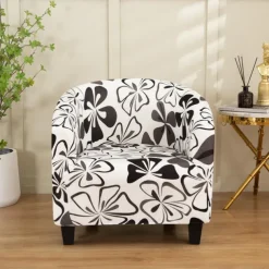 Club Chair Cover Barrel Chair Slipcover Stretch Tub Chair Slipcover, Arm Chair Sofa Cover For Dogs Pet,Washable Couch Furniture Protector Soft Durable
