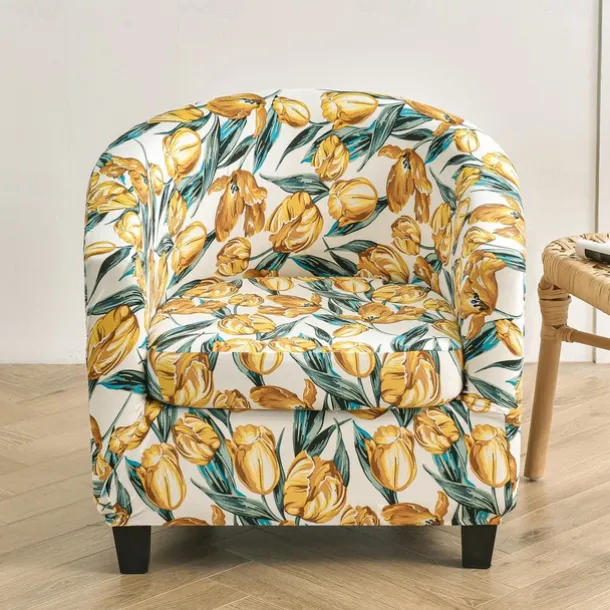 Club Chair Slipcover Barrel Chair Slipcover Stretch Armchair Covers Tub Chair Covers Sofa Cover Couch Furniture Protector With Seat Cushion Cover Couch Covers for Living Room
