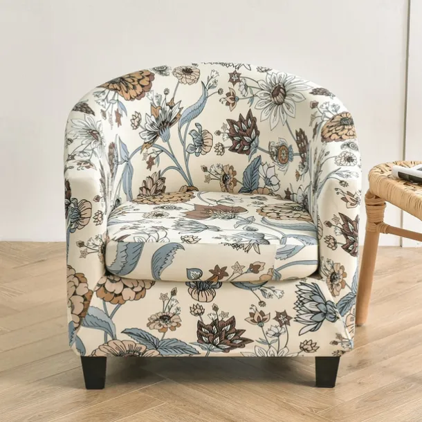 Club Chair Slipcover Barrel Chair Slipcover Stretch Armchair Covers Tub Chair Covers Sofa Cover Couch Furniture Protector With Seat Cushion Cover Couch Covers for Living Room