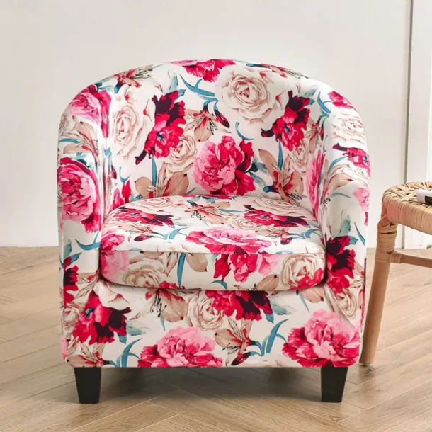 Club Chair Slipcover Barrel Chair Slipcover Stretch Armchair Covers Tub Chair Covers Sofa Cover Couch Furniture Protector With Seat Cushion Cover Couch Covers for Living Room