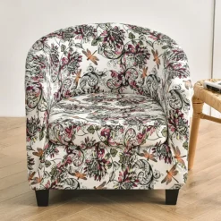 Club Chair Slipcover Barrel Chair Slipcover Stretch Armchair Covers Tub Chair Covers Sofa Cover Couch Furniture Protector With Seat Cushion Cover Couch Covers for Living Room