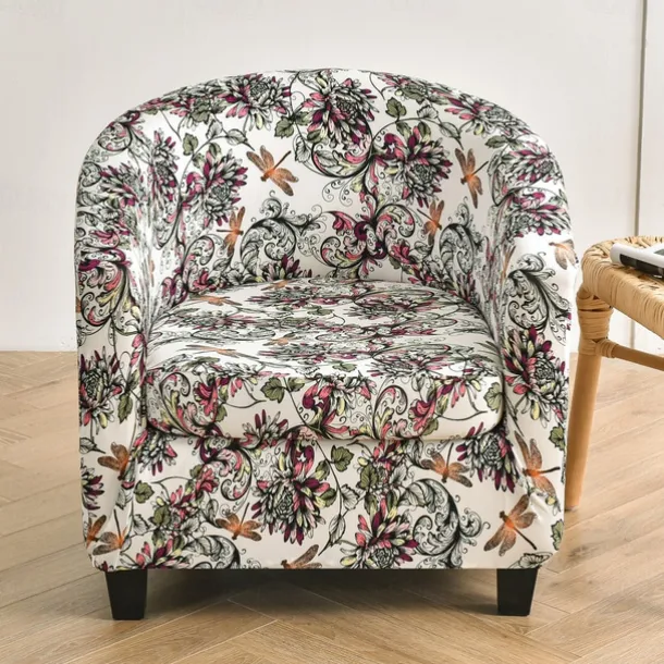 Club Chair Slipcover Barrel Chair Slipcover Stretch Armchair Covers Tub Chair Covers Sofa Cover Couch Furniture Protector With Seat Cushion Cover Couch Covers for Living Room