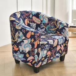 Club Chair Slipcover Barrel Chair Slipcover Stretch Armchair Covers Tub Chair Covers Sofa Cover Couch Furniture Protector With Seat Cushion Cover Couch Covers for Living Room