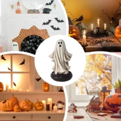 19cm 7.5inch Ghost Incense Holder Halloween Ghost Incense Holder Incense Burner Decoration Gift