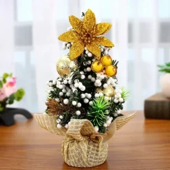 20cm Mini Christmas Tree Xmas Artificial Tabletop Decorations Festival Miniature Tree Christmas Gift Christmas Decor