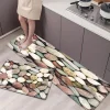 Cobble Stone Area Rug Kitchen Mat Non-Slip Oil Proof Floor Mat Livingroom Rug Indoor Outdoor Mat Bedroom Decor Bathroom Mat Entrance Rug Door Mat