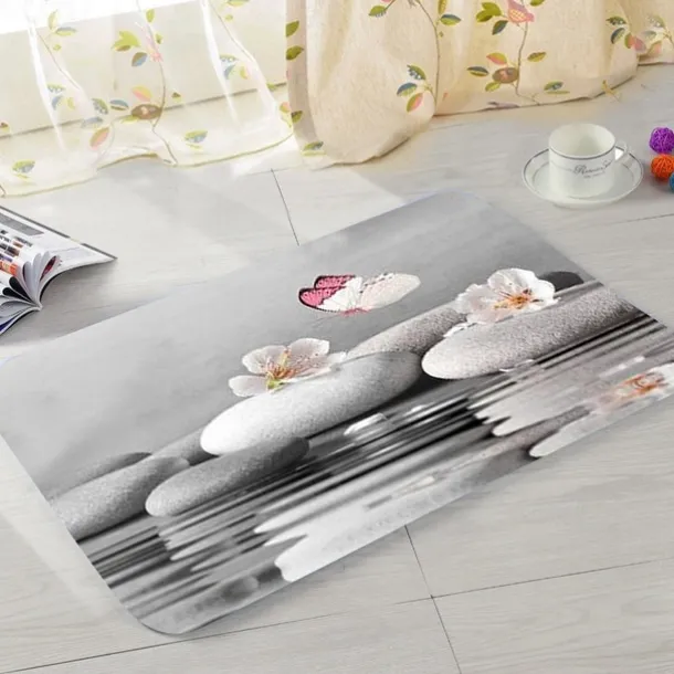 Cobblestone Pattern Door Mat Floor mats Washable Rugs Kitchen Mat Anti-Slip Non Skid Area Rug Front Livingroom Bedroom 1pc