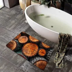 Cobblestone Pattern Doormat Kitchen Mat Floor Mat Non-Slip Area Rug Oil Proof Rug Indoor Outdoor Mat Bedroom Decor Bathroom Mat Entrance Rug