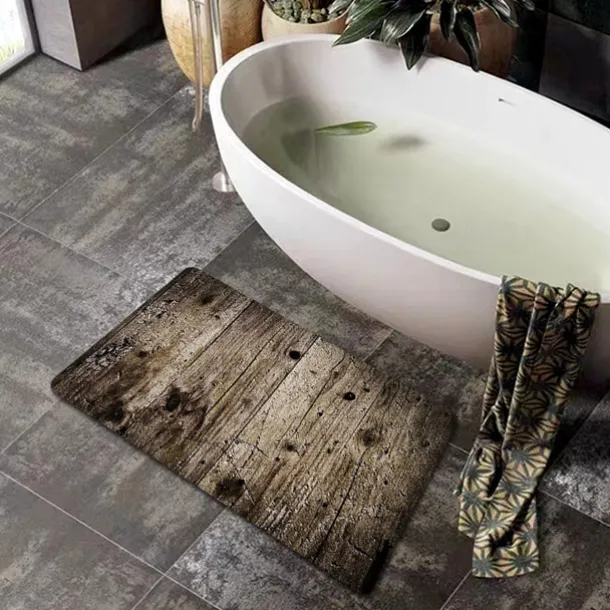 Cobblestone Pattern Doormat Kitchen Mat Floor Mat Non-Slip Area Rug Oil Proof Rug Indoor Outdoor Mat Bedroom Decor Bathroom Mat Entrance Rug