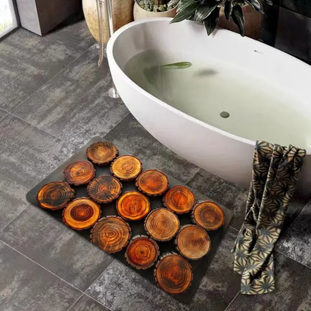 Cobblestone Pattern Doormat Kitchen Mat Floor Mat Non-Slip Area Rug Oil Proof Rug Indoor Outdoor Mat Bedroom Decor Bathroom Mat Entrance Rug