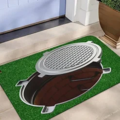 Cobblestone Wellcover Doormat Kitchen Mat Floor Mat Non-Slip Area Rug Oil Proof Rug Indoor Outdoor Mat Bedroom Decor Bathroom Mat Entrance Rug