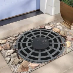 Cobblestone Wellcover Doormat Kitchen Mat Floor Mat Non-Slip Area Rug Oil Proof Rug Indoor Outdoor Mat Bedroom Decor Bathroom Mat Entrance Rug