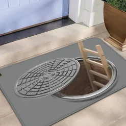 Cobblestone Wellcover Doormat Kitchen Mat Floor Mat Non-Slip Area Rug Oil Proof Rug Indoor Outdoor Mat Bedroom Decor Bathroom Mat Entrance Rug