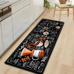 Coffee Area Rug Kitchen Mat Non-Slip Oil Proof Floor Mat Livingroom Rug Indoor Outdoor Mat Bedroom Decor Bathroom Mat Entrance Rug Door Mat