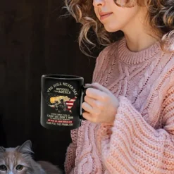 Coffee Mug Black Retro Vintage Ceramic Mug with Graphic Design 12oz/330ml Perfect Gift for Friends Mothers Day Wedding