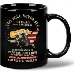 Coffee Mug Black Retro Vintage Ceramic Mug with Graphic Design 12oz/330ml Perfect Gift for Friends Mothers Day Wedding