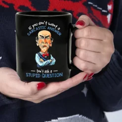 Coffee Mug Black Retro Vintage Ceramic Mug with Graphic Design 12oz/330ml Perfect Gift for Friends Mothers Day Wedding